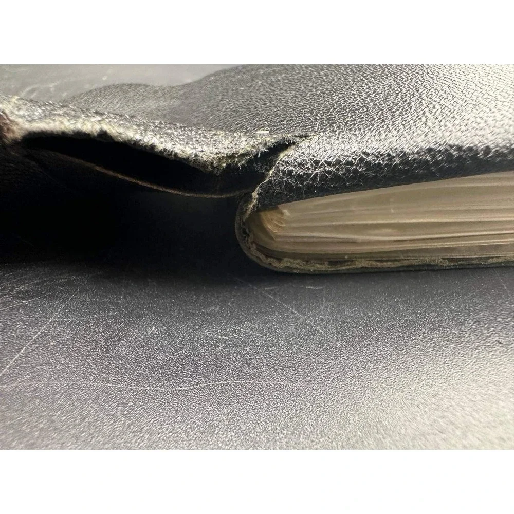 Vintage Prince Gardner Black Leather Billfold Wallet with Original Box 056-1(70)